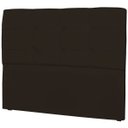 Ver imagem 1 de Cabeceira Casal Cama Box 195cm London Corino Marrom - JS Móveis