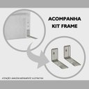 Ver imagem 4 de Cabeceira Cama Box Solteiro 90cm Cristal Linho Cinza - JS Móveis