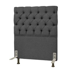 Cabeceira Cama Box Solteiro 90cm Cristal Linho Cinza - JS Móveis - 1