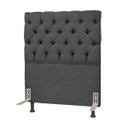 Ver imagem 1 de Cabeceira Cama Box Solteiro 90cm Cristal Linho Cinza - JS Móveis