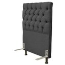 Ver imagem 2 de Cabeceira Cama Box Solteiro 90cm Cristal Linho Cinza - JS Móveis