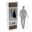 Ver imagem 6 de MÓDULO CLOSET A2,20 COM CABIDEIRO E MALEIRO M298.B (CLOSET LOJA) MUNDI MOVEIS
