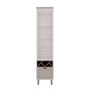 Ver imagem 3 de Cristaleira 50cm 1 Gavetão MDF Fendi com Branco Genialflex Móveis