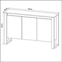 Ver imagem 2 de Balcão para Escritório com 3 Portas Branco