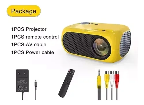 M24 Mini Projetor 1080p Full Hd Portátil de Casa Led Pequeno Projektor - 2