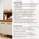 Ver mais imagens de Cozinha Compacta Toronto 7 Portas 2 Gavetas MDF-MDP 153cm Off White Kaiki Móveis