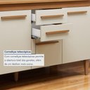 Ver imagem 7 de Cozinha Compacta Toronto 7 Portas 2 Gavetas MDF-MDP 153cm Off White Kaiki Móveis
