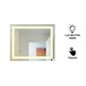 Espelho grande com LED frontal touch para banheiro, salão de beleza, penteadeira de 100cm x 80cm - 2