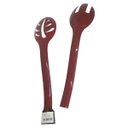 Ver imagem 5 de Pegador Kit 2 Unidades Salada Alimentos Cozinha Utensilio Garfo Colher Refeiçao Resistente