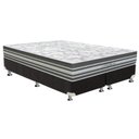Ver imagem 1 de Cama Box Queen: Colchão Molas Ensacadas Orthoflex MasterPocket Titan + Base CRC Suede Black(158x198)