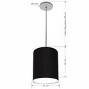 Ver imagem 2 de Lustre Luminária Pendente Vivare Free Lux Pe-4103cz Cúpula em Tecido 15x20cm