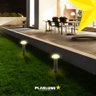 Poste Balizador Luminária Cogumelo Piso Jardim 45cm Preto - 5