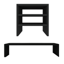 Ver imagem 1 de Kit Suporte de Mesa Monitor e Escaninho Organizador Preto