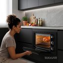 Ver imagem 6 de Forno Elétrico Embutir Suggar FE5002PT 50L 1800W Grill Espeto Giratório Preto 220V
