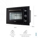 Ver imagem 4 de Forno Elétrico Embutir Suggar FE5002PT 50L 1800W Grill Espeto Giratório Preto 220V