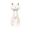Enfeite Decorativo Gatinho com Detalhe Dourado Cb1754 Branco - 1