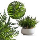 Ver imagem 4 de Kit 20 Mini Buquês de Ruscus Artificial 35cm | Folhagem Premium para Decoração Elegante