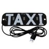 Placa em Led Escrita Taxi Led Branco Tomada Usb e Ventosa - 1