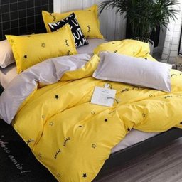 Jogo De Cama Solteiro Yellow Dark 7 Peças Com Edredom - 2