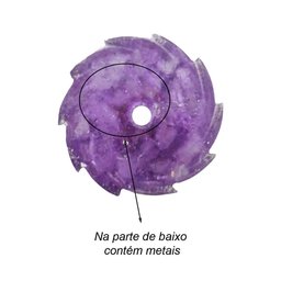 Orgonite Turbilhão Lilás com Ametista - 5