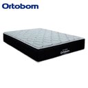 Ver imagem 5 de Cama Box Baú Queen Suede Bipartido + Colchão Airtech Molas Ortobom 158x198x71 Bege