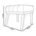 Ver imagem 3 de Puff Decorativo Retangular Firenze - Branco Corino