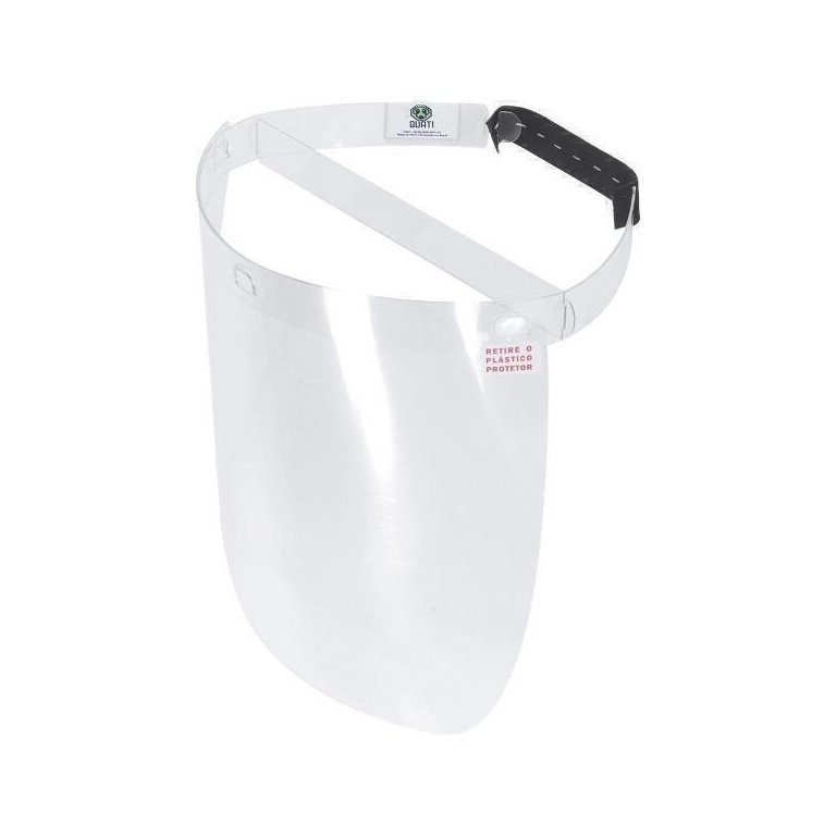 Máscara De Proteção Facial Face Shield Eco Petg - 10 Un.