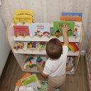 Ver imagem 2 de Estante Infantil Branca Porta Livros Com Prateleira para Brinquedos 100% MDF - Vieira