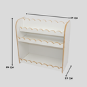 Ver imagem 6 de Estante Infantil Branca Porta Livros Com Prateleira para Brinquedos 100% MDF - Vieira