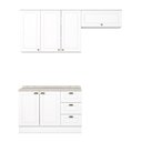 Ver imagem 2 de Cozinha Compacta 3 Peças 100% MDF com Tampo Americana Henn