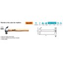 Ver imagem 3 de Martelo Sparta Cabeça 25mm Unha Cabo Madeira