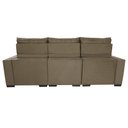 Ver imagem 6 de Sofá Retrátil e Reclinável 2.50m Molas Ensacadas e Costura Tripla Cama inBox Nobre Suede Castor