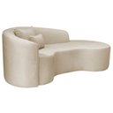 Ver imagem 5 de Recamier Curvo Orgânico 180cm 3 Lugares Lado Direito para Sala de Estar Linho Londres