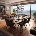 Ver imagem 5 de Lustre Pendente Sputinik 12 Hastes - Ideal para Mesa Jantar, Sala, Quarto - Cor Preto