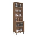 Ver imagem 4 de Cristaleira Portas com Vidro Fumê Havana Rovere/champagne