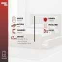 Ver imagem 3 de Cristaleira Portas com Vidro Fumê Havana Rovere/champagne