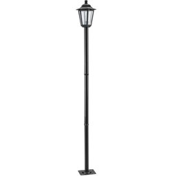 Poste Preto de Jardim 1,71m Luminária Retrô Externo Alumínio - 1