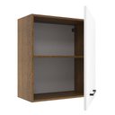 Ver imagem 5 de Armário de Cozinha Aéreo 60 cm 1 Porta Rustic/Branco Agata Madesa