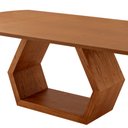 Ver imagem 6 de Mesa para Sala de Jantar Ane 220cm Madeira Tampo Barril Laminado Moderna Mobília