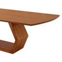Ver imagem 7 de Mesa para Sala de Jantar Ane 220cm Madeira Tampo Barril Laminado Moderna Mobília