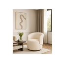 Ver imagem 3 de Poltrona Decorativa Sala Estar Orgânica Beatriz Boucle Bege  - Montanaris Decor
