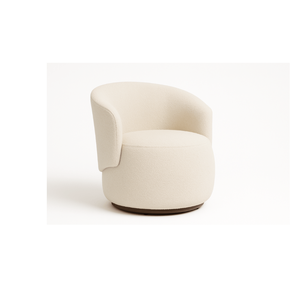 Poltrona Decorativa Sala Estar Orgânica Beatriz Boucle Bege  - Montanaris Decor