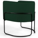 Ver imagem 3 de Kit 2 Poltronas Decorativas Base Aço Betina B-303 Veludo Verde Musgo - Domi