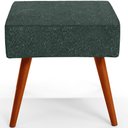 Ver imagem 3 de Puff Banqueta Decorativa Com Pés Palito Lívia W01 Linho Verde Musgo - Lyam Decor
