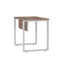 Ver imagem 7 de Escrivaninha Mesa Escritório PE25 90cm Walnut e Cinza