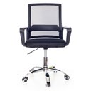 Ver imagem 4 de Cadeira de Escritório Secretária com Base Cromada com Rodinha Fortt Madri Preta - Csf05-p