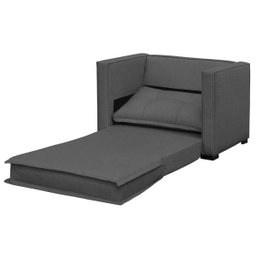 Poltrona Cama Londres Suede Cinza Escuro - D'Monegatto - 3