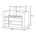 Ver imagem 4 de Poltrona Cama Londres Suede Cinza Escuro - D'Monegatto