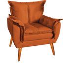 Ver imagem 3 de Poltrona Decorativa Opala Suede Terra