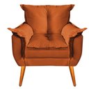 Ver imagem 2 de Poltrona Decorativa Opala Suede Terra